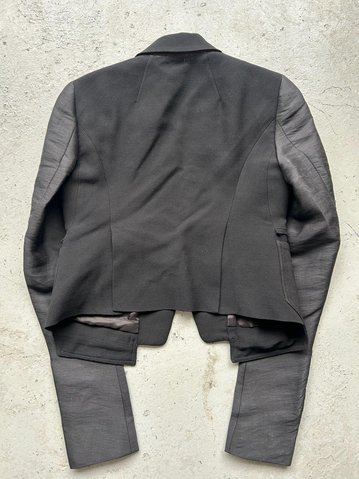 Rick Owens FW19 LARRY Black Blazer (40)