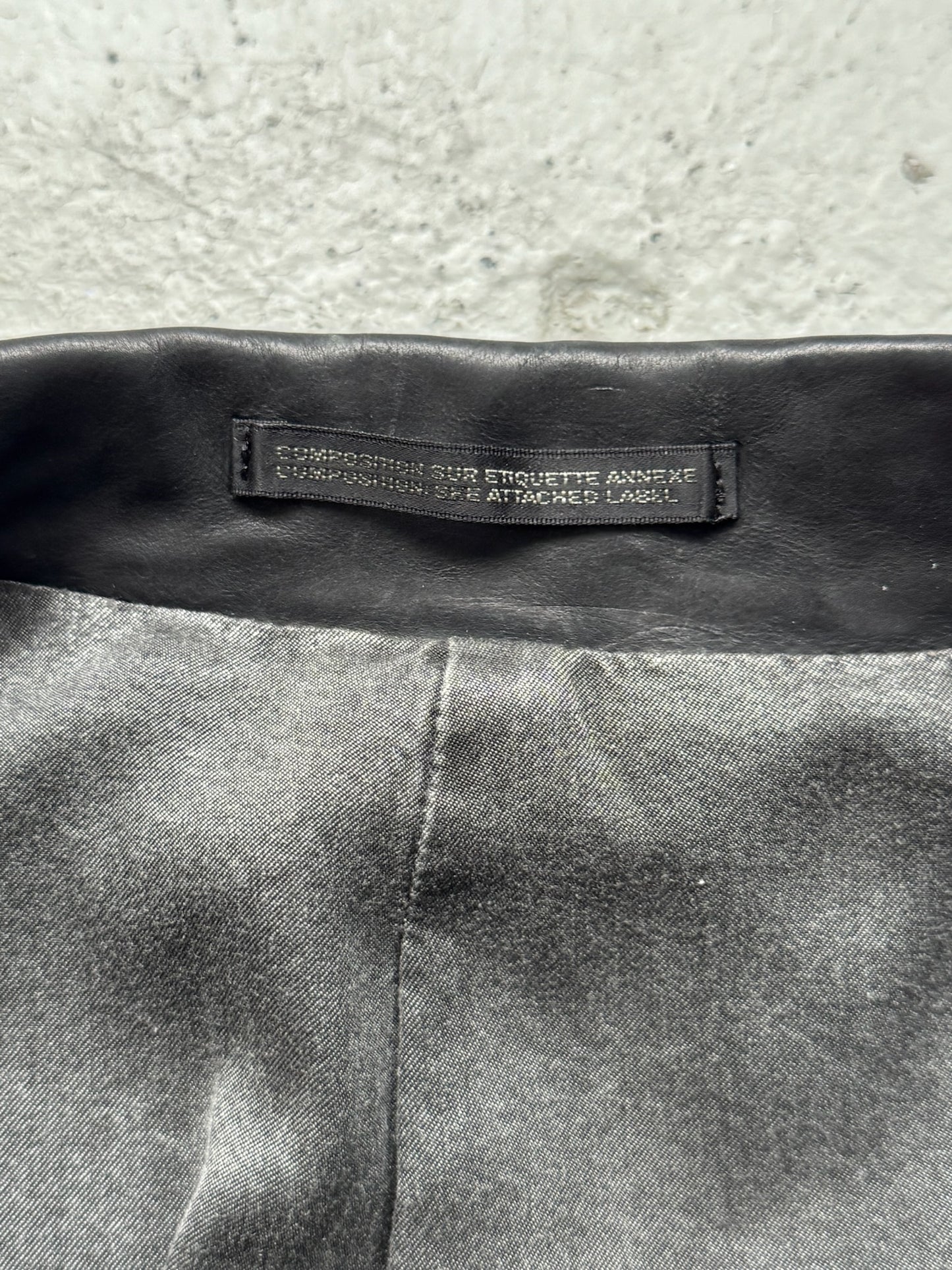 Yohji Yamamoto x Isamu Katayama Backlash Calf Leather Blazer (2)