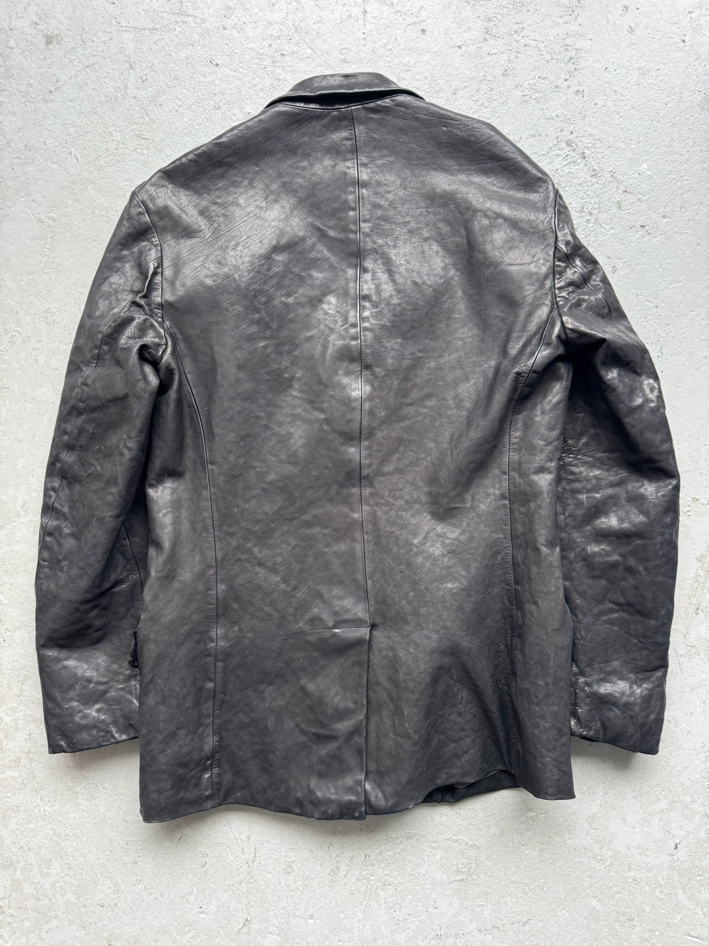 Yohji Yamamoto x Isamu Katayama Backlash Calf Leather Blazer (2)