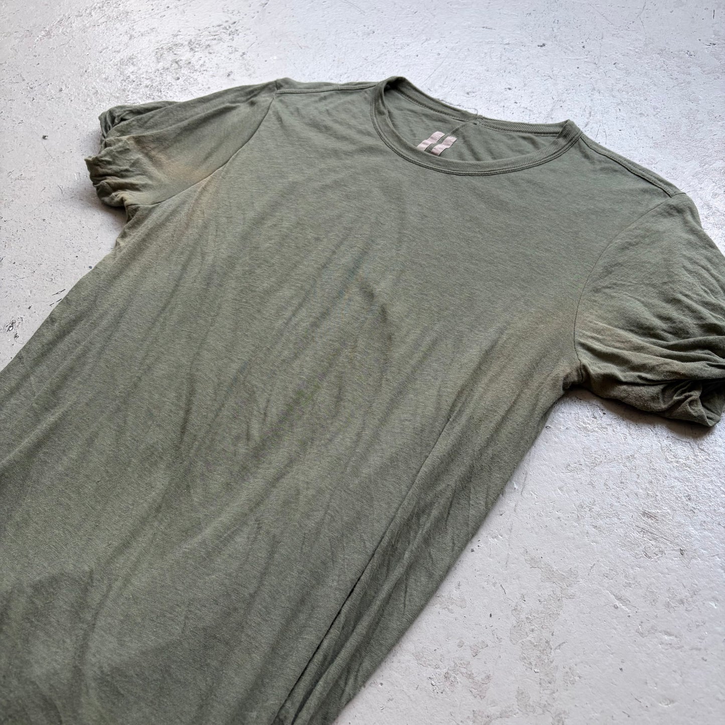 Rick Owens SS23 EDFU Double Layer Moss Short Sleeve Shirt (L)