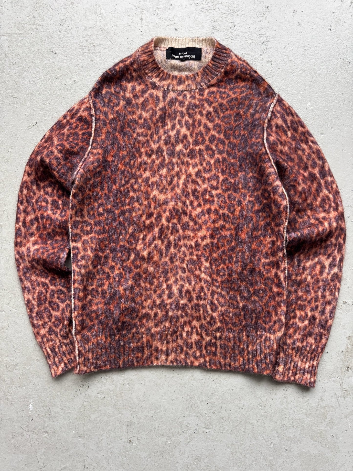 Comme Des Garcons Tricot AD2019 Cheetah Print Sweater (S)
