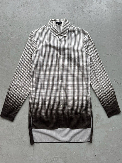 Ann Demeulemeester White Gradient Button Up (XS)