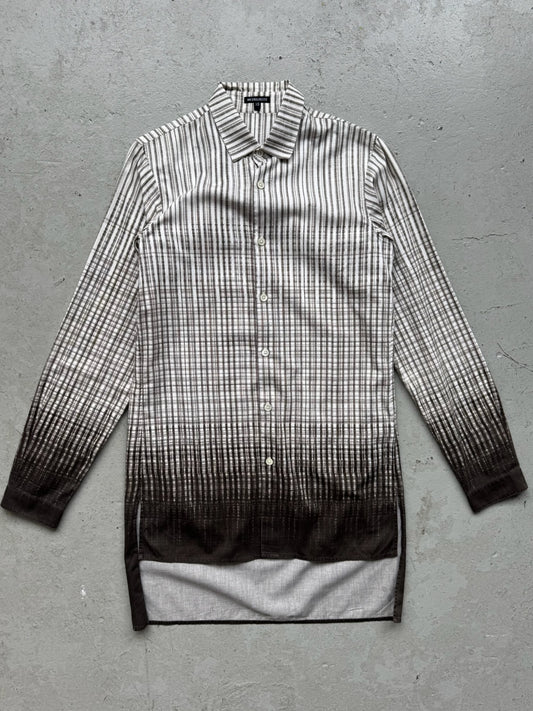 Ann Demeulemeester White Gradient Button Up (XS)