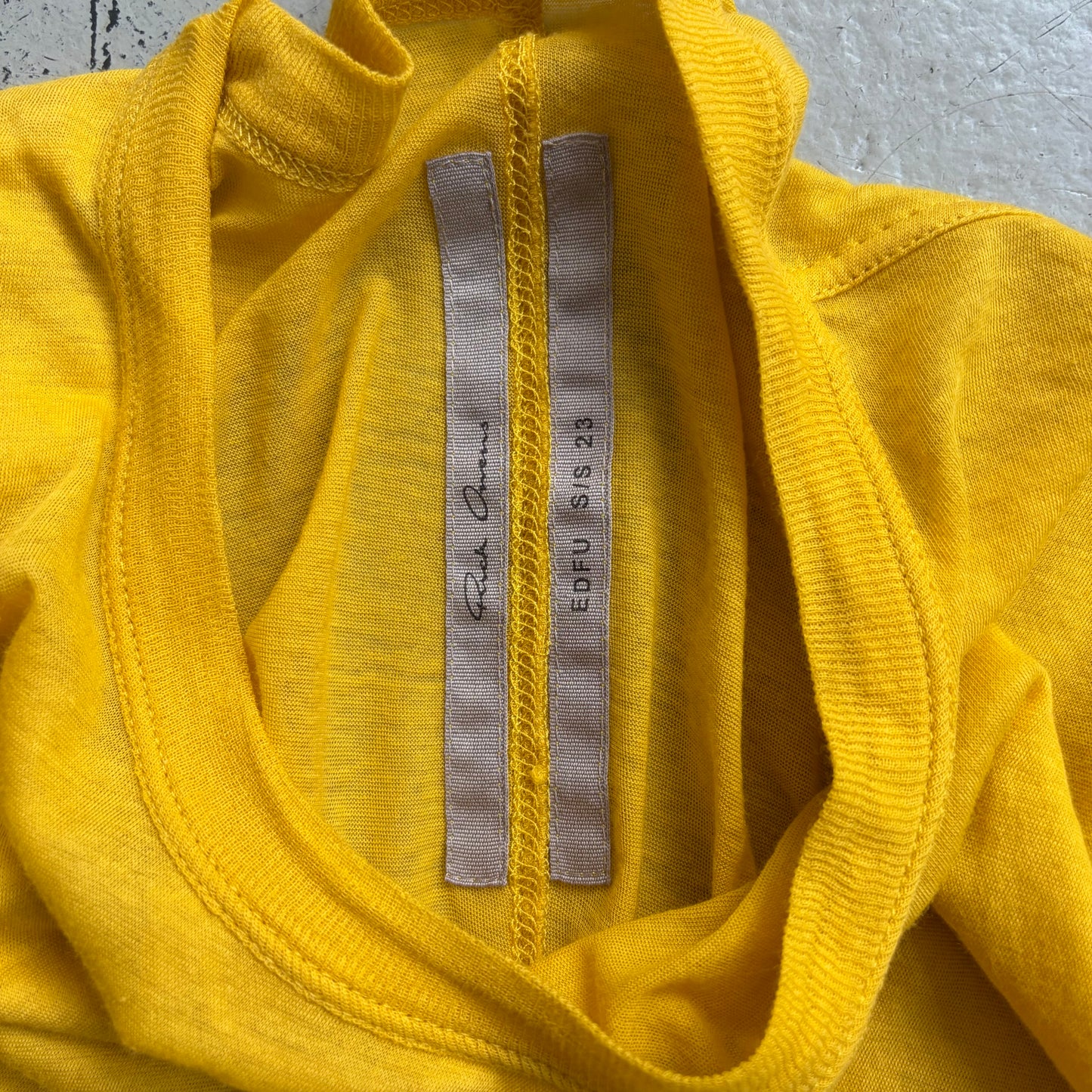 Rick Owens SS23 EDFU Lemon Short Sleeve Shirt (M)