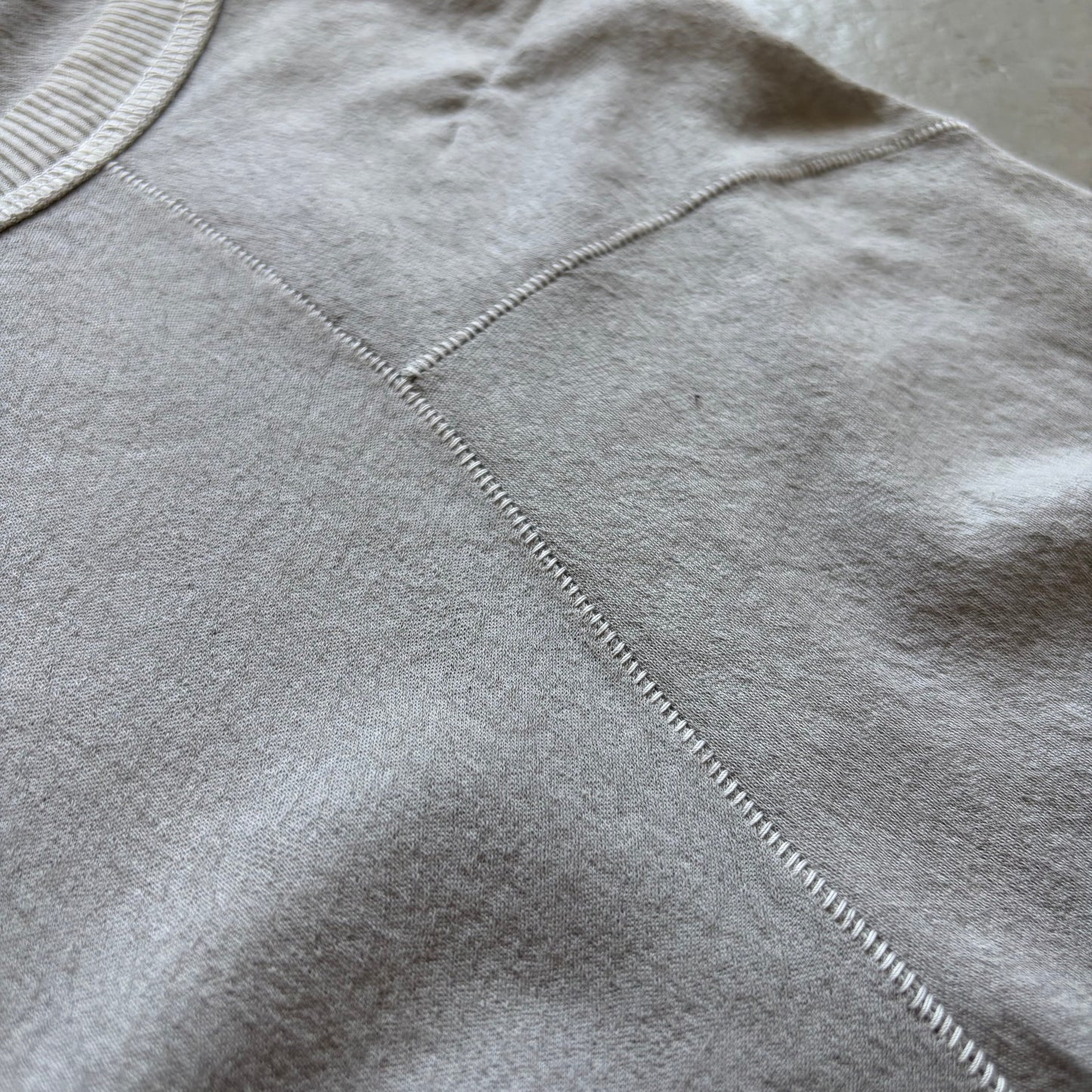 Boris Bidjan Saberi SS24 TS2 Natural Object Dyed Light Grey Short Sleeve Shirt (M)