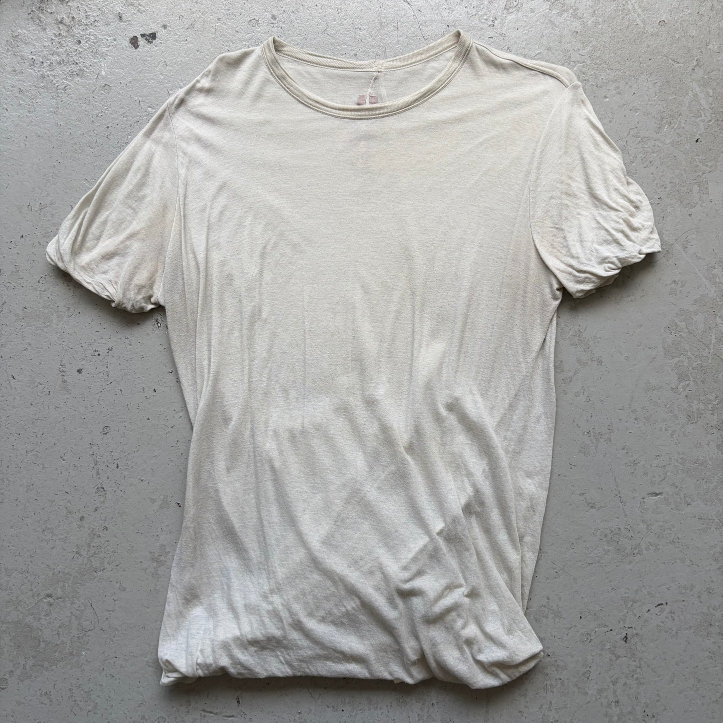 Rick Owens FW22 STROBE Pearl Double Layer Short Sleeve Shirt (L)