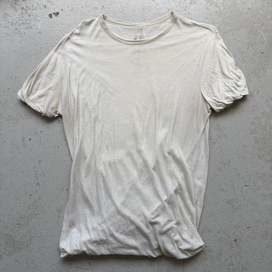 Rick Owens FW22 STROBE Pearl Double Layer Short Sleeve Shirt (L)