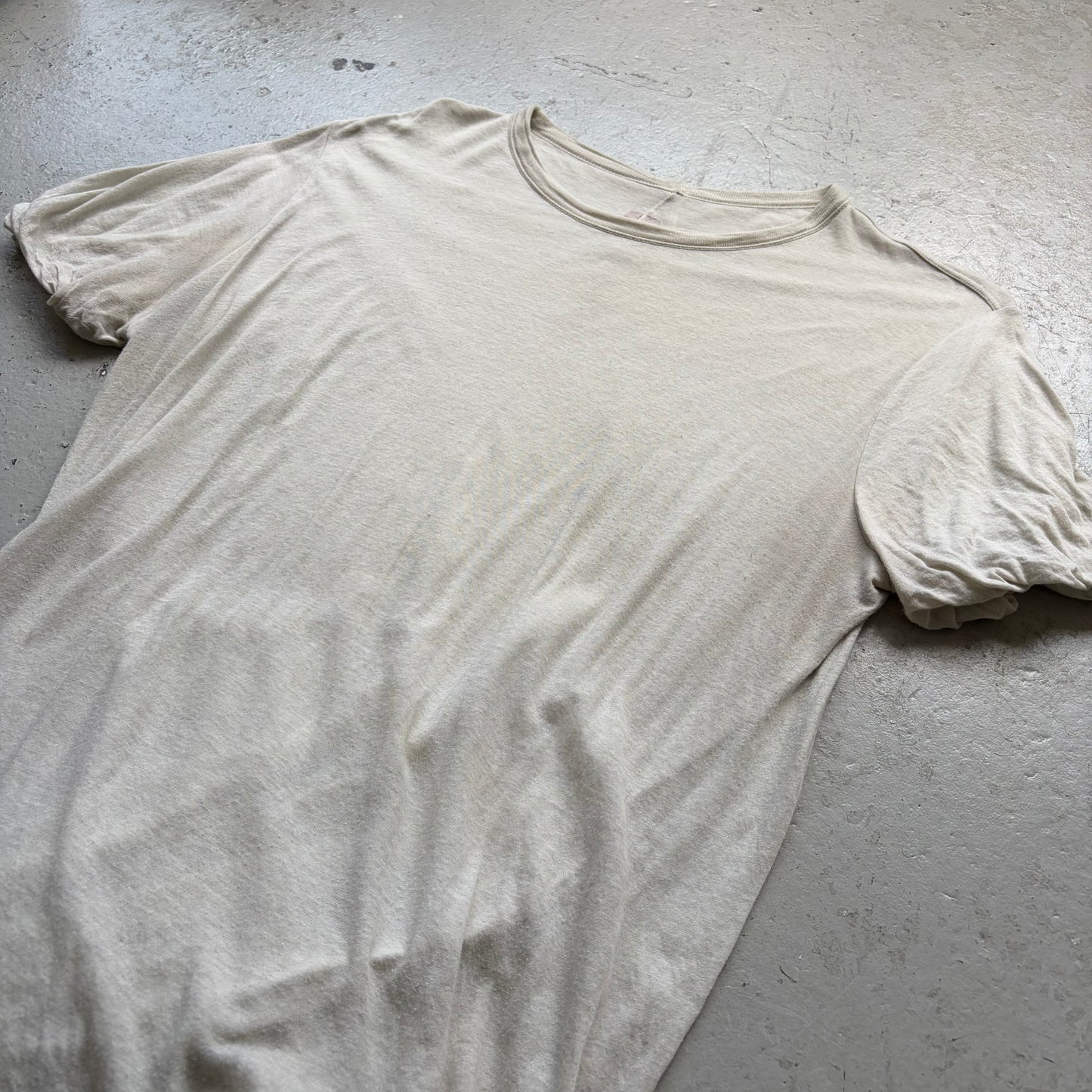 Rick Owens FW22 STROBE Pearl Double Layer Short Sleeve Shirt (L)