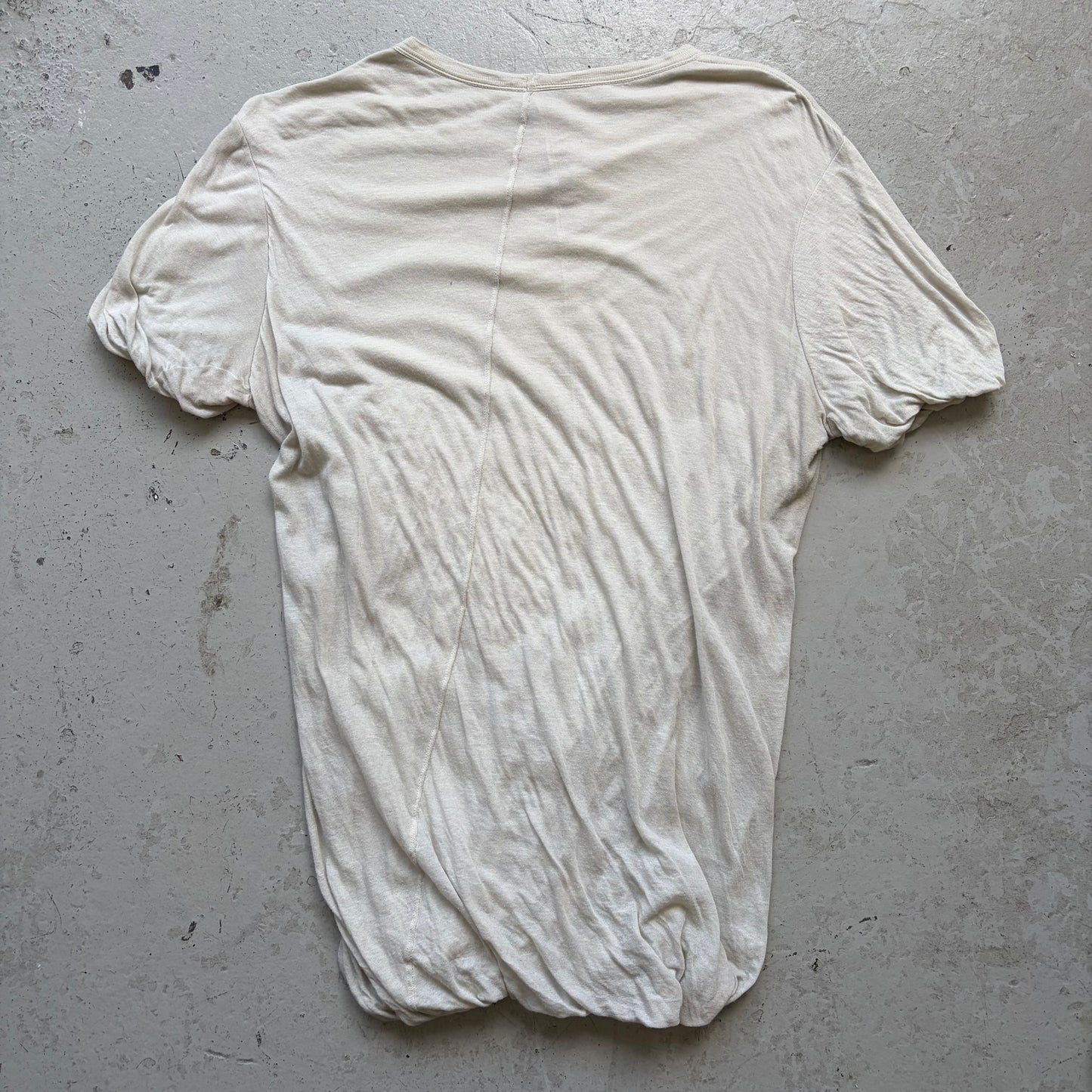 Rick Owens FW22 STROBE Pearl Double Layer Short Sleeve Shirt (L)