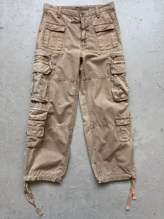 Dolce & Gabbana 2000s Khaki Multi Pocket Cargo Pants (44)