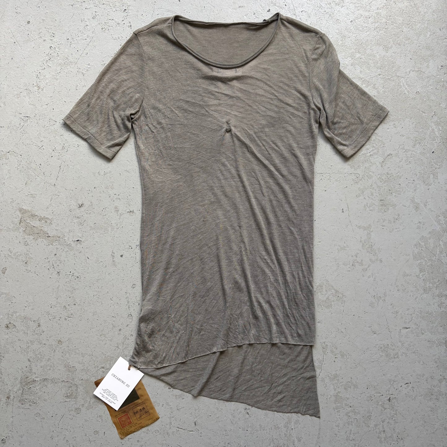 Chiahung Su Grey Short Sleeve Shirt (S)