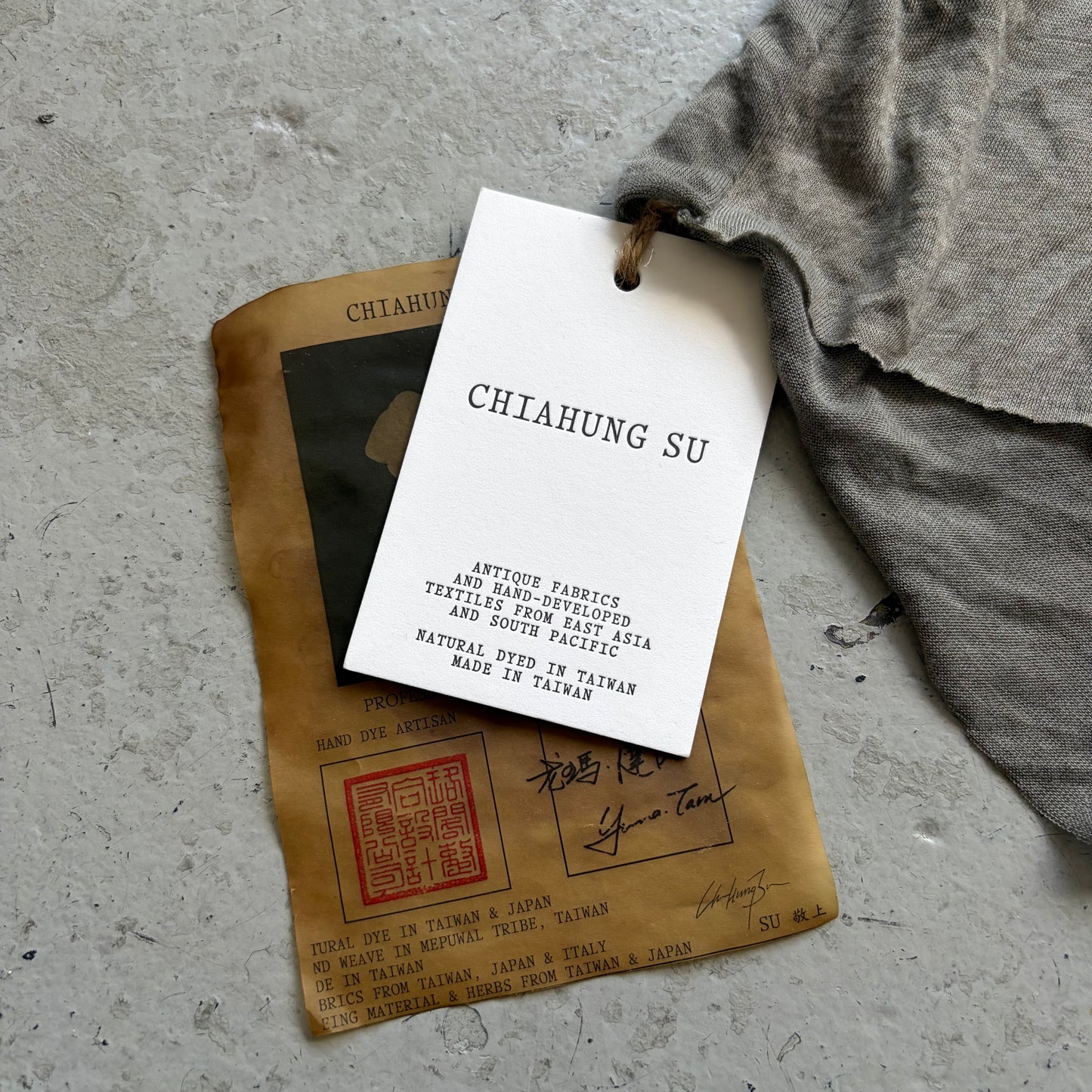 Chiahung Su Grey Short Sleeve Shirt (S)