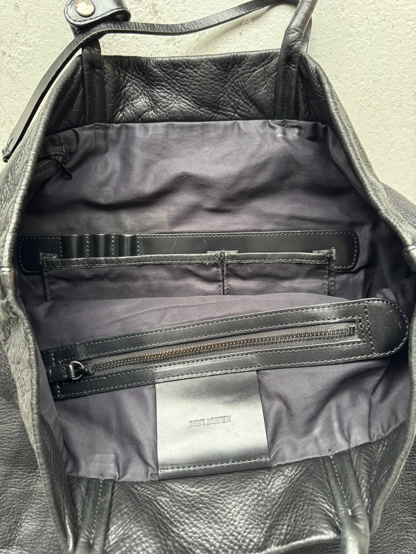 Helmut Lang Leather Tote Bag (OS)