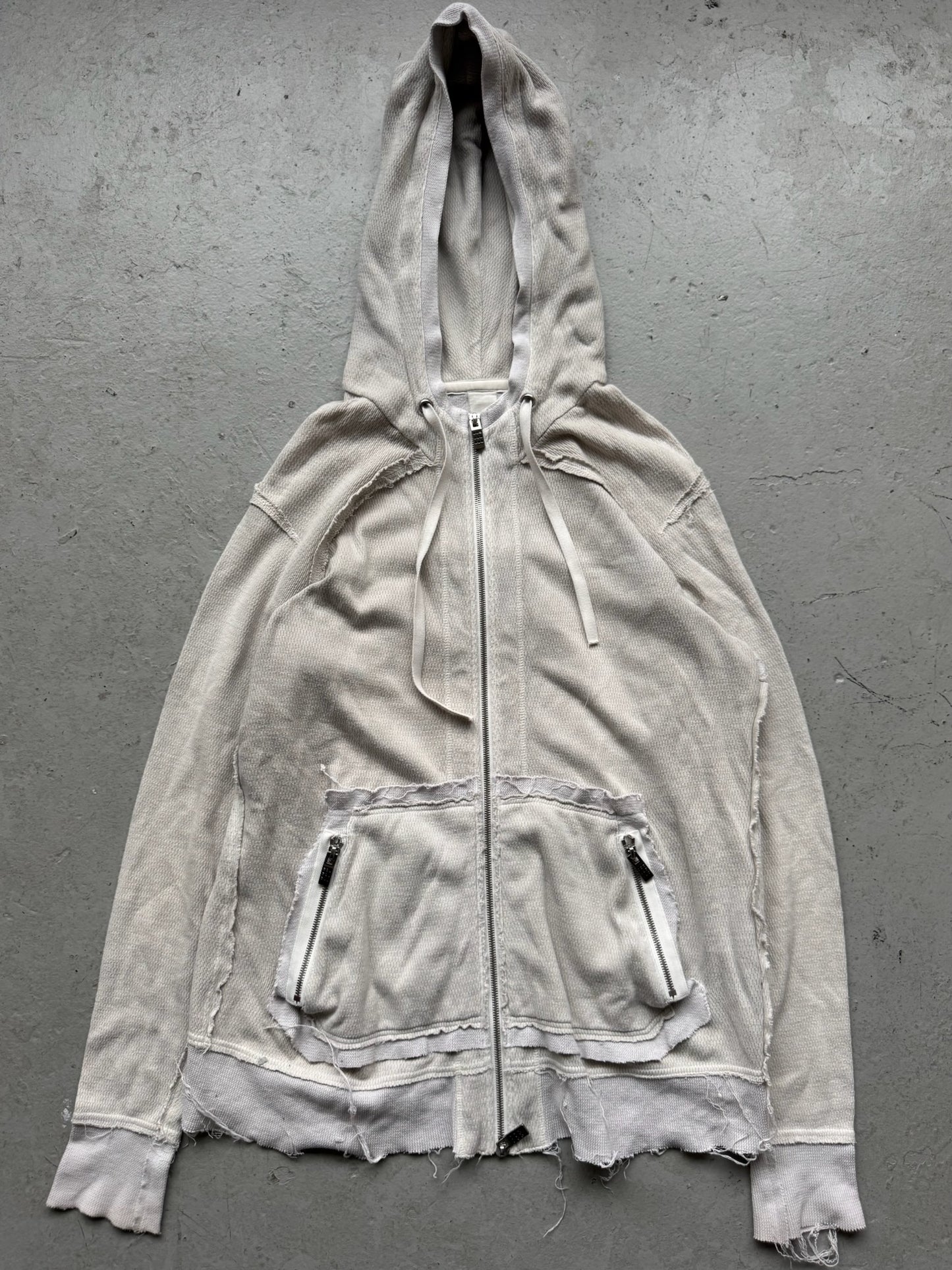 Carpe Diem Distressed Zip Up Hoodie (2)