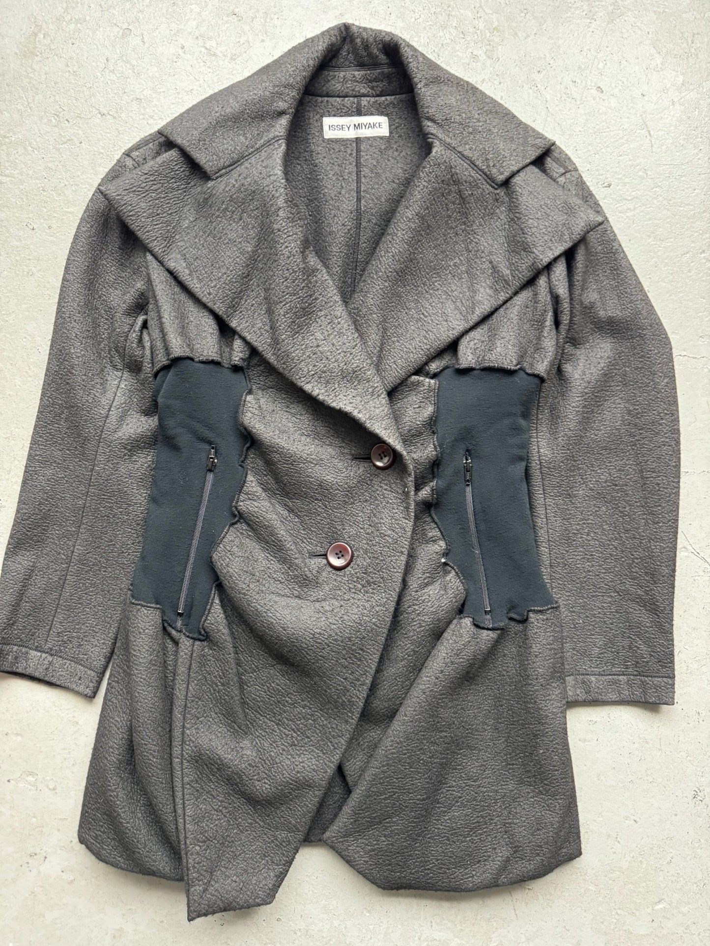 Issey Miyake Paneled Coat (M)