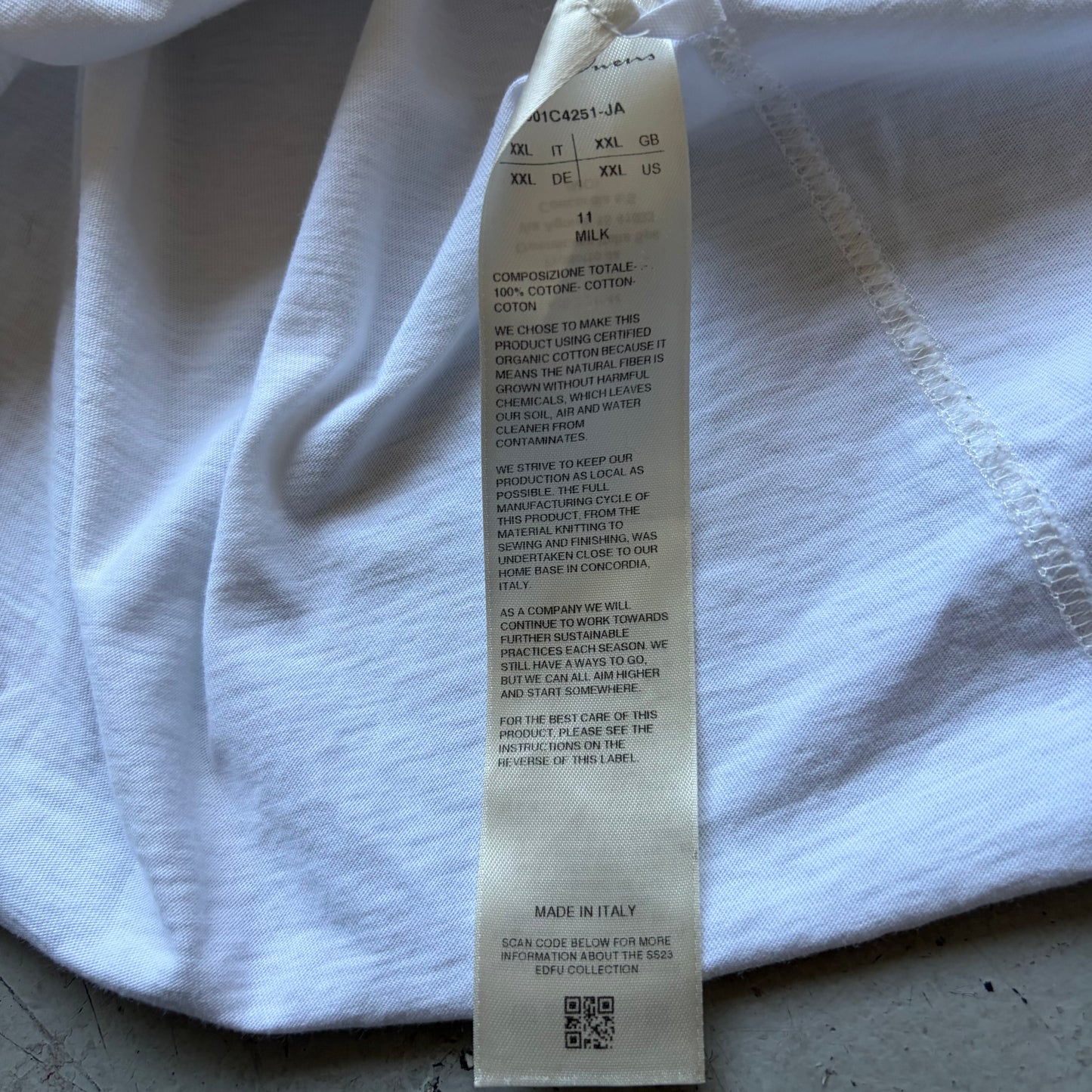 Rick Owens SS23 EDFU Level Milk Short Sleeve Shirt (XXL)