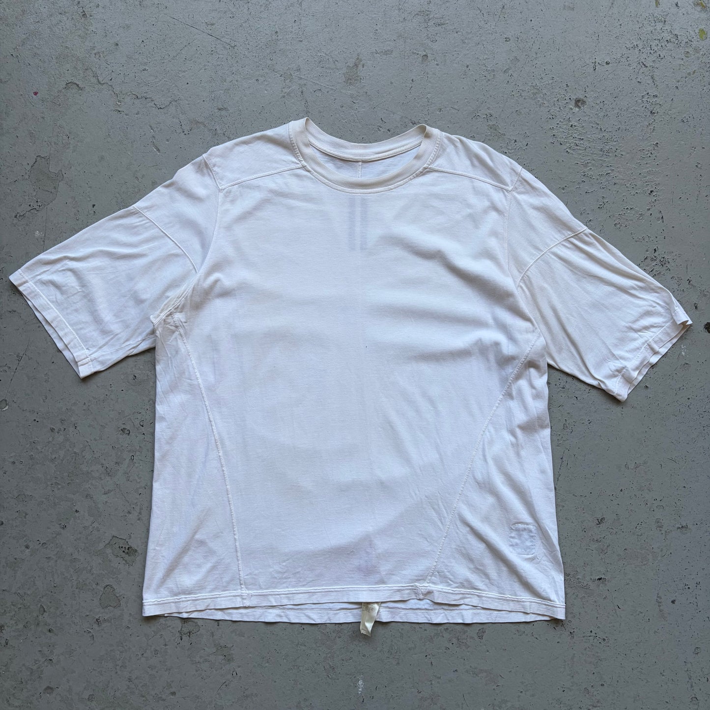 Rick Owens DRKSHDW White Level Short Sleeve Shirt (BLEACHED) (UNI)