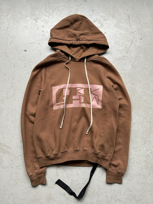 Rick Owens DRKSHDW SS24 Khaki Brown Hoodie (XL)