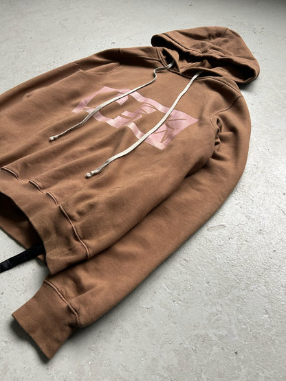 Rick Owens DRKSHDW SS24 Khaki Brown Hoodie (XL)