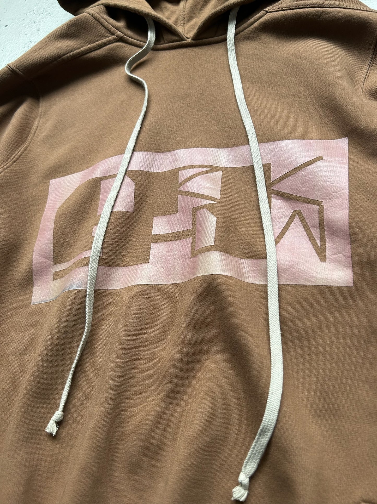 Rick Owens DRKSHDW SS24 Khaki Brown Hoodie (XL)