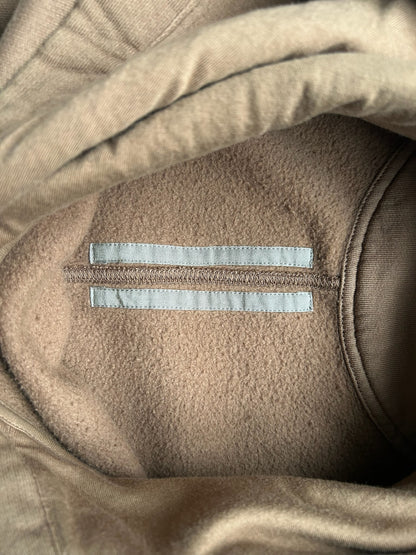 Rick Owens DRKSHDW SS24 Khaki Brown Hoodie (XL)