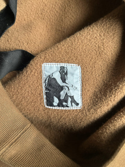 Rick Owens DRKSHDW SS24 Khaki Brown Hoodie (XL)