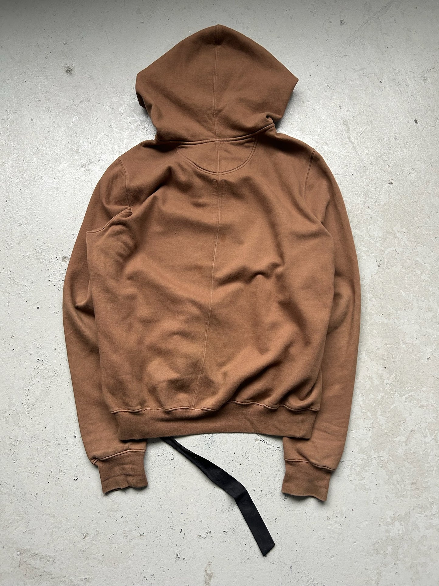 Rick Owens DRKSHDW SS24 Khaki Brown Hoodie (XL)