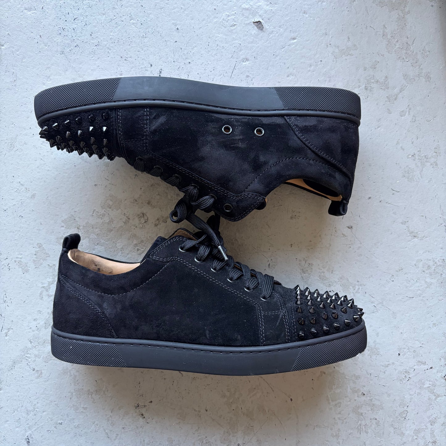 Christian Louboutin Black Studded Sneakers (43 1/2)
