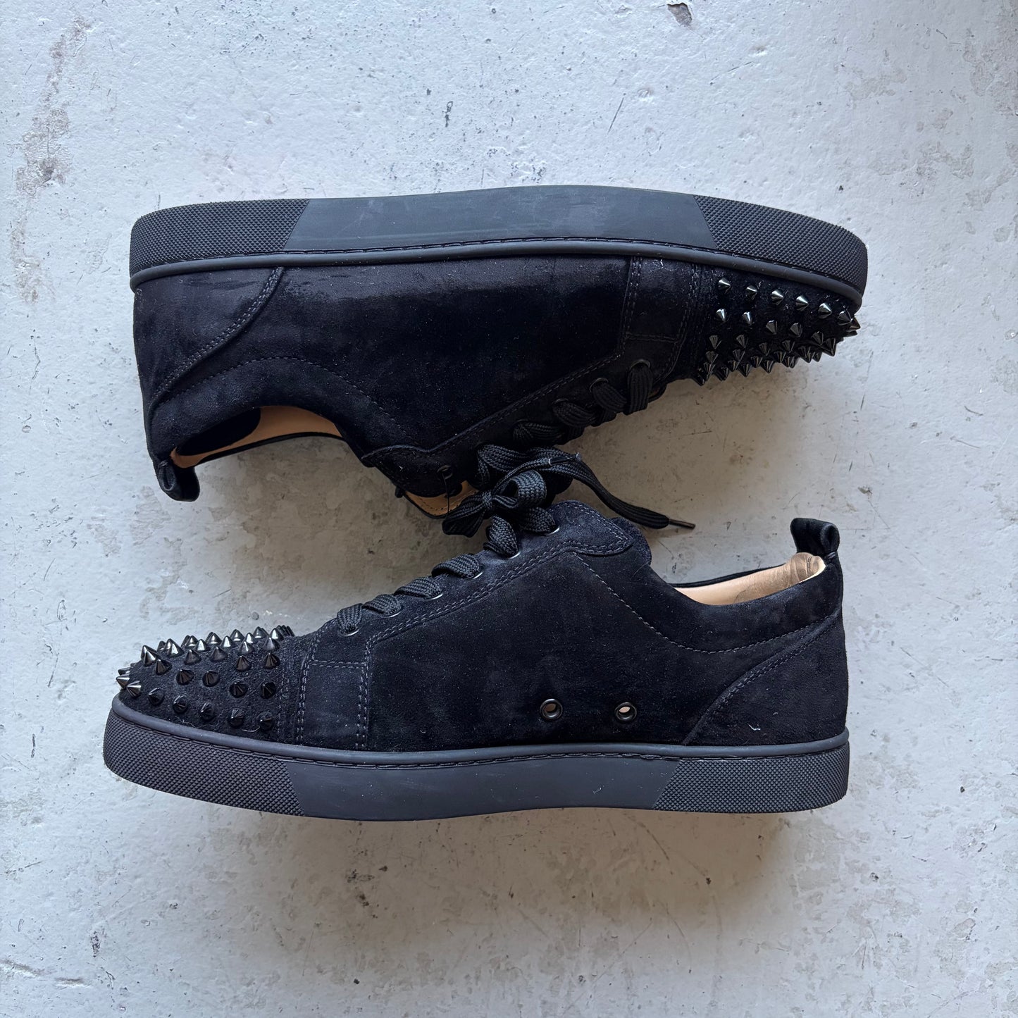 Christian Louboutin Black Studded Sneakers (43 1/2)