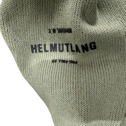 Helmut Lang Olive Knit Zip Up (S)