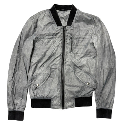 Dolce Gabbana Silver Zip Up Jacket (S)