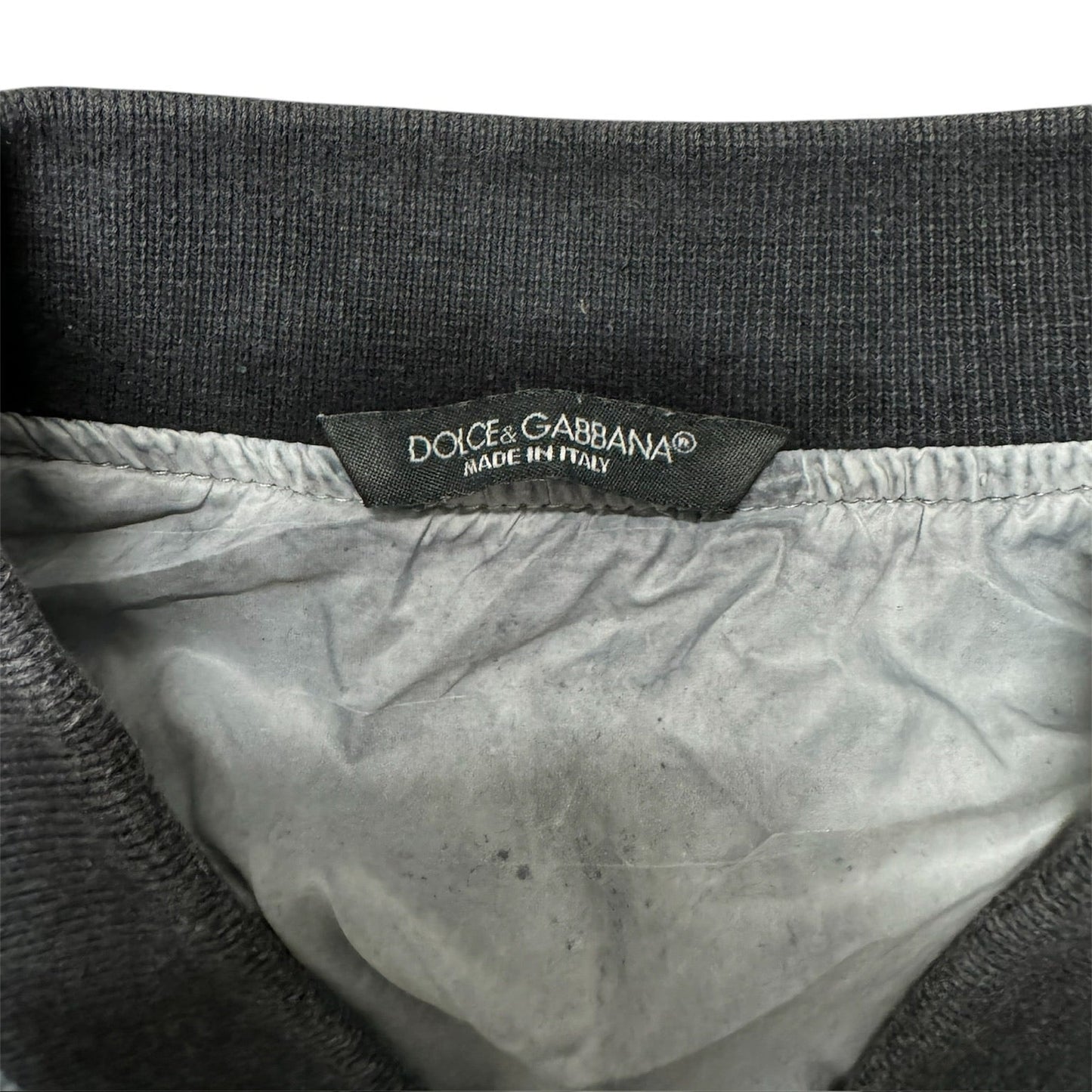 Dolce Gabbana Silver Zip Up Jacket (S)