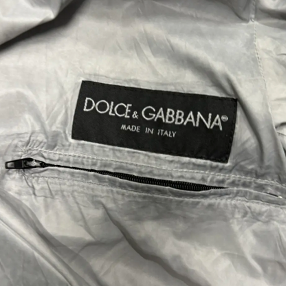 Dolce Gabbana Silver Zip Up Jacket (S)